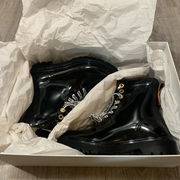 BNIB See By Chloe Florrie black rain boots size 35 - Picture 4 of 11